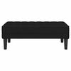vidaXL banc Noir 113 x 57 x 39 cm tissu