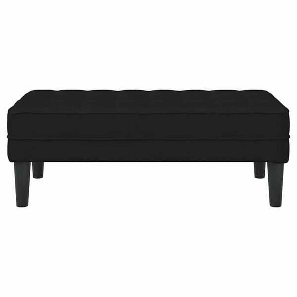 vidaXL banc Noir 113 x 57 x 39 cm tissu