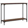 vidaXL Table console ch&ecirc;ne marron 101x30,5x75 cm bois d'ing&eacute;nierie