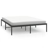 vidaXL Cadre de lit m&eacute;tal sans matelas noir 150x200 cm