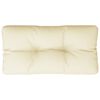 vidaXL Coussin de palette cr&egrave;me 80x40x12 cm tissu