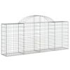 vidaXL Paniers &agrave; gabions arqu&eacute;s 4 pcs 200x30x80/100 cm Fer galvanis&eacute;