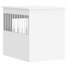 vidaXL Meuble de cage pour chiens blanc 55x75x65 cm bois d'ing&eacute;nierie
