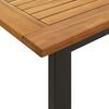 vidaXL Ensemble &agrave; manger de jardin 5 pcs bois d'acacia massif et m&eacute;tal