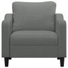 vidaXL Fauteuil Gris fonc&eacute; 60 cm Tissu