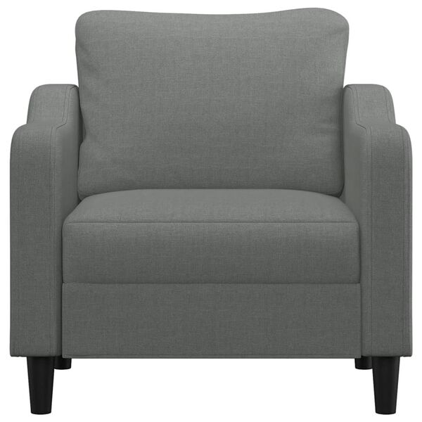 vidaXL Fauteuil Gris fonc&eacute; 60 cm Tissu