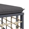 vidaXL Salon de jardin 4 pcs avec coussins anthracite r&eacute;sine tress&eacute;e