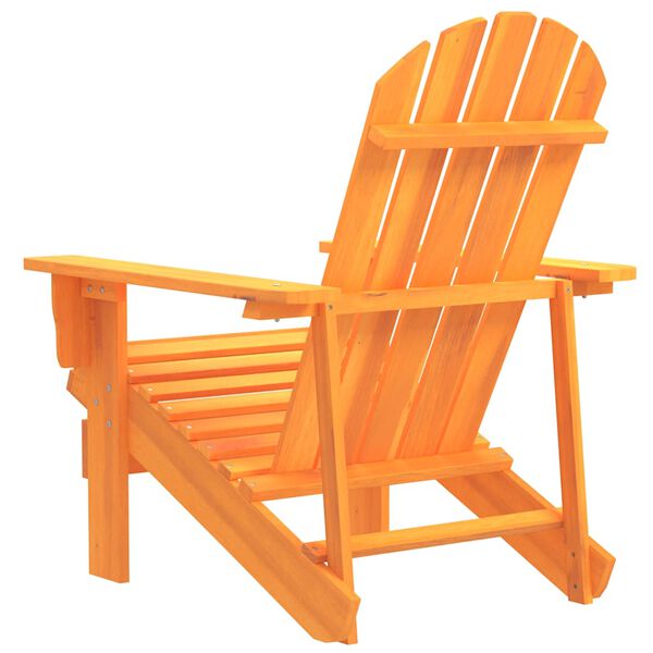 vidaXL Chaise de jardin Adirondack bois de sapin massif orange