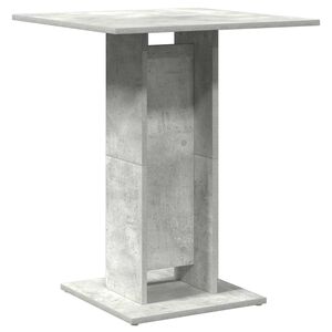 vidaXL Table de bistro Gris b&eacute;ton 60x60x75 cm Bois d'ing&eacute;nierie