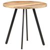 vidaXL Table de salle &agrave; manger 80 cm Bois de manguier brut