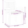 vidaXL Ensemble à manger de jardin 5 pcs Bois de teck massif