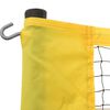 vidaXL Filet de badminton jaune et noir 600x155 cm tissu PE