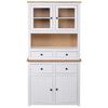 vidaXL Buffet haut Blanc 93x40,5x180 cm Pin Gamme Panama