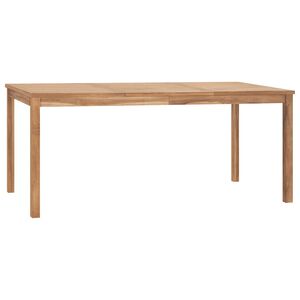 vidaXL Table &agrave; d&icirc;ner de jardin 180x90x77 cm Bois de teck solide