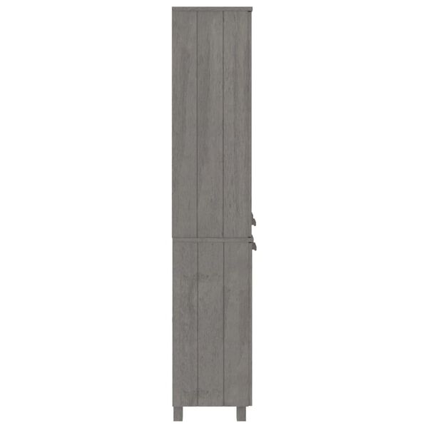 vidaXL Buffet HAMAR Bois massif de pin Gris clair