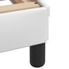 vidaXL Cadre de lit sans matelas Zadar blanc 100x190 cm similicuir