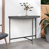 vidaXL Table de jardin Gris 100x50x75 cm R&eacute;sine tress&eacute;e