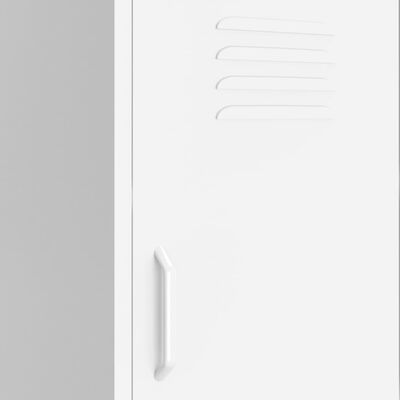 vidaXL Armoire de rangement Blanc 42,5x35x101,5 cm Acier