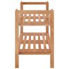 vidaXL Meuble à chaussures 69x27x41 cm Bois massif de noyer