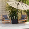 vidaXL Chaises de jardin 2 pcs Naturel 60 x 65 x 76.5 cm