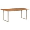 vidaXL Table de salle &agrave; manger 180x90x76 cm Bois d'acacia massif