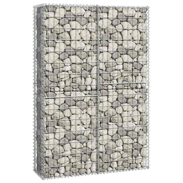 vidaXL Panier de gabion avec couvercle Fil galvanis&eacute; 150x100x30 cm