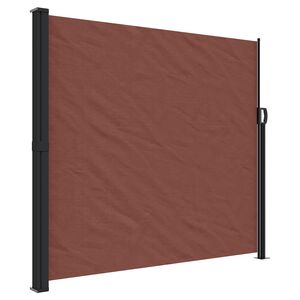 vidaXL Auvent lat&eacute;ral r&eacute;tractable marron 180x300 cm