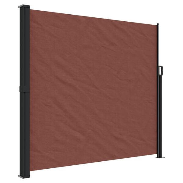 vidaXL Auvent lat&eacute;ral r&eacute;tractable marron 180x300 cm
