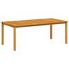 vidaXL Table de jardin 200x100x74 cm Bois d'acacia massif