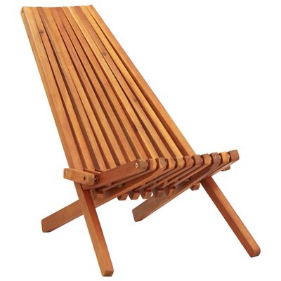 vidaXL Chaise pliable d'extérieur Bois d'acacia solide