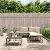 vidaXL Salon de jardin 6 pcs avec coussins anthracite r&eacute;sine tress&eacute;e