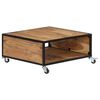 vidaXL Table basse 70x70x32 cm Bois solide d'acacia