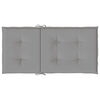 vidaXL Coussins de chaise de jardin &agrave; dossier bas lot de 2 gris