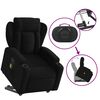 vidaXL Fauteuil inclinable de massage noir tissu