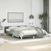 vidaXL Cadre de lit sans matelas gris foncé tissu