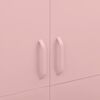 vidaXL Garde-robe Rose 90x50x180 cm Acier