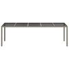 vidaXL Table de Jardin Gris 250 x 100 x 75 cm polyrotin
