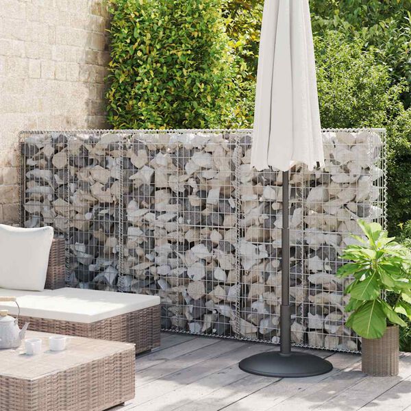 vidaXL Panier de gabion avec couvercle Fil galvanis&eacute; 150x100x30 cm
