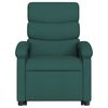 vidaXL Fauteuil inclinable &eacute;lectrique vert fonc&eacute; tissu