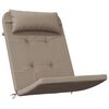 vidaXL Coussins de chaise adirondack lot de 2 taupe tissu oxford