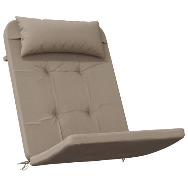 vidaXL Coussins de chaise adirondack lot de 2 taupe tissu oxford