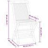 vidaXL Ensemble &agrave; d&icirc;ner d'ext&eacute;rieur pliable 5 pcs Bois solide de teck
