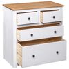 vidaXL Buffet Blanc 80x40x83 cm Pin Gamme Panama