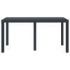 vidaXL Table de jardin pour repas Anthracite 150 x 100 x 73 cm