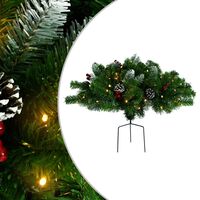 vidaXL Arbre de Noël artificiel pré-éclairé d'allée vert 40 cm PVC