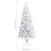 vidaXL Sapin de No&euml;l artificiel avec LED blanc 180 cm fibre optique
