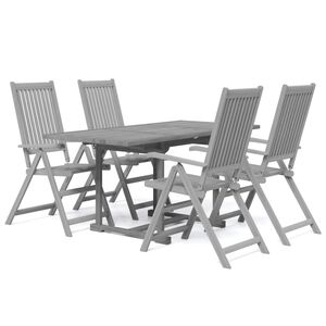 vidaXL Ensemble &agrave; manger de jardin 5 pcs Bois d'acacia solide