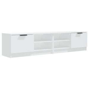 vidaXL Meubles TV 2 pcs Blanc 80x35x36,5 cm Bois d'ing&eacute;nierie