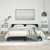 vidaXL Cadre de lit sans matelas noir queen similicuir