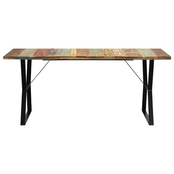 vidaXL Table de salle &agrave; manger 180x90x76cm Bois de r&eacute;cup&eacute;ration solide